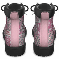 Mele Kalikimaka Hawaii Christmas All Season Boots Akala Seamless Floral Motif - Polynesian Pride