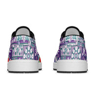 Mele Kalikimaka Hawaii Christmas Low Sneakers Poni Seamless Floral Motif - Polynesian Pride