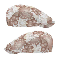 Mocha Mousse Aloha Hawaii Jeff Hat Monstera Hibiscus Plumeria Seamless Vibes - Polynesian Pride