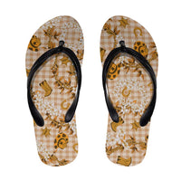 Mokihana Maile Ilima Leis Paniolo Palaka Flip Flops Hawaiian Kula Spirit - Polynesian Pride