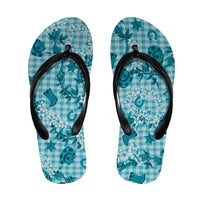 Mokihana Maile Ilima Leis Paniolo Palaka Flip Flops Hawaiian Polu Opa Spirit - Polynesian Pride