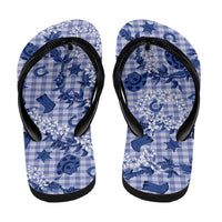 Mokihana Maile Ilima Leis Paniolo Palaka Flip Flops Hawaiian Polu Spirit - Polynesian Pride
