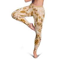 Mokihana Maile Ilima Leis Paniolo Palaka Leggings Hawaiian Kula Spirit - Polynesian Pride