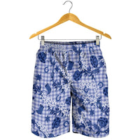 Mokihana Maile Ilima Leis Paniolo Palaka Shorts for Men Hawaiian Polu Spirit LT9 - Polynesian Pride