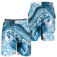 New Zealand Aotearoa Darts Masters Shorts for Men Maori Art Tattoo with Tribal Dart Symbol Blue LT03 - Polynesian Pride