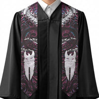 New Zealand Aotearoa Graduation Stole Maori Hei Rehua Paua Shell Glitter Pink