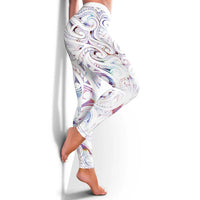 New Zealand Aotearoa Leggings Pink Maori Papua Shell Indigenous - Polynesian Pride