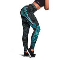 New Zealand Darts Leggings Happiness Is A Tight Threesome Maori Paua Shell LT14 - Polynesian Pride