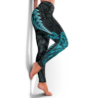 New Zealand Darts Leggings Happiness Is A Tight Threesome Maori Paua Shell LT14 - Polynesian Pride