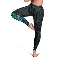 New Zealand Darts Leggings Happiness Is A Tight Threesome Maori Paua Shell LT14 - Polynesian Pride