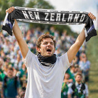 New Zealand Football Soccer Scarf Aotearoa Silver Fern