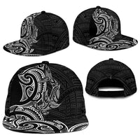 New Zealand Hammerhead Shark Snapback Cap Maori Haehae Mangopare Black - Polynesian Pride