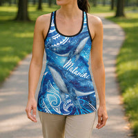 New Zealand Humpback Whale Matariki Hollow Tank Top Maori New Year Taniko Niho Taniwha