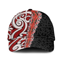 New Zealand Maori Stylized Koru Classic Cap LT03 Universal Fit Red - Polynesian Pride