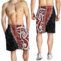 New Zealand Maori Stylized Koru Shorts for Men - Polynesian Pride