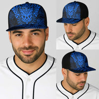 New Zealand Rugby All Blue Baseball Net Cap Silver Fern All Black Mix Ta Moko - Polynesian Pride