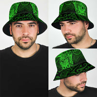 New Zealand Rugby All Green Bucket Hat Silver Fern All Black Mix Ta Moko LT9 - Polynesian Pride