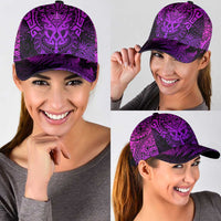 New Zealand Rugby All Purple Classic Cap Silver Fern All Black Mix Ta Moko LT09