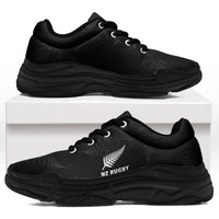 New Zealand Silver Fern Rugby Chunky Sneakers Go Aotearoa World Cup - Polynesian Pride