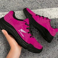 New Zealand Silver Fern Rugby Chunky Sneakers Go Aotearoa World Cup Pink Version - Polynesian Pride