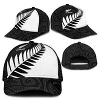 New Zealand Silver Fern Rugby Classic Cap All Black Go Champions Maori Pattern LT14 - Polynesian Pride