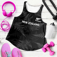 New Zealand Silver Fern Rugby Custom Women Racerback Tank Go Aotearoa Champions World Cup - Polynesian Pride