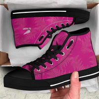 New Zealand Silver Fern Rugby High Top Shoes Go Aotearoa World Cup Pink Version - Polynesian Pride