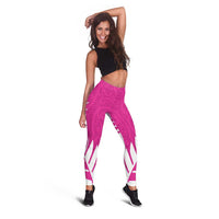 New Zealand Silver Fern Rugby Leggings Go All Black Maori Pink Version LT14 - Polynesian Pride