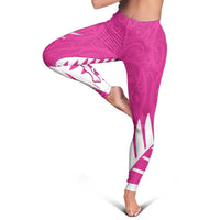 New Zealand Silver Fern Rugby Leggings Go All Black Maori Pink Version LT14 - Polynesian Pride
