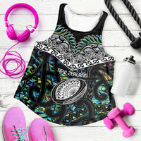 New Zealand Women Racerback Tank Maori Rugby Tattoo Papua Shell - Polynesian Pride