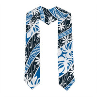 Ninamu Tahiti Tiare Monstera Graduation Stole Polynesian Pattern Curve Style