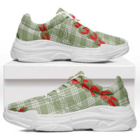 Omaomao Aloha Hawaii Chunky Sneakers Rosebud Lei With Palaka Motif - Polynesian Pride