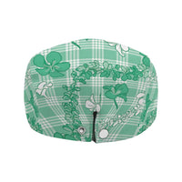 Omaomao Aloha Hawaii Jeff Hat Plumeria Lei With Palaka Motif - Polynesian Pride