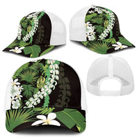 Omaomao Aloha Hawaii Lei Baseball Net Cap Tropical Flowers Elegant Vibe - Polynesian Pride