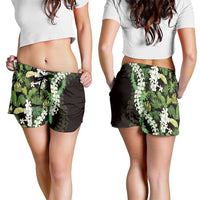 Omaomao Aloha Hawaii Lei Shorts for Women Tropical Flowers Elegant Vibe - Polynesian Pride