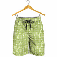 Omaomao Hawaii Breadfruit Palaka Motifs Shorts for Men LT14 - Polynesian Pride