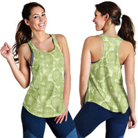 Omaomao Hawaii Breadfruit Palaka Motifs Women Racerback Tank LT14 - Polynesian Pride
