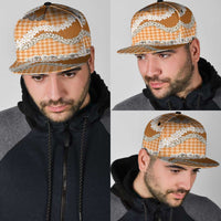 Orange Hawaii Tiare and Shell Lei Snapback Cap Hawaiian Palaka Luxury Vibes LT14 - Polynesian Pride