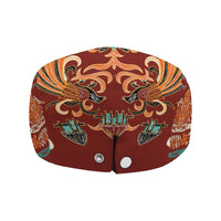 Oxblood Batik Papua-inspired Pattern Jeff Hat - Polynesian Pride