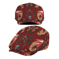 Oxblood Bird of Batik Papua Jeff Hat Exotic Natural Wealth of Papua - Polynesian Pride