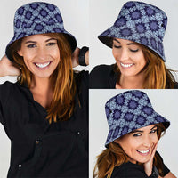 Palaka Hawaiian Quilt Seamless Pattern Bucket Hat - Polynesian Pride