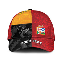 Personalised British Lions-AUNZ Classic Cap Australia-New Zealand Indigenous Motif LT9 Universal Fit Red - Polynesian Pride
