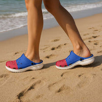 Philippines Clogs Shoes Heritage Palette Flag-Inspired - Polynesian Pride