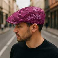 Pink Aloha Hawaii Jeff Hat Hawaiian Kakau Ohia Lehua Lei - Polynesian Pride