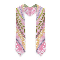 Pink Palaka Hawaii Leis Graduation Stole Hawaiian-plaid Elegant Tropical Vibes LT14 - Polynesian Pride