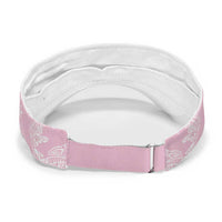 Pink Palaka Hawaii Leis Sun Visor Cap Hawaiian-plaid Elegant Tropical Vibes