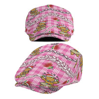 Pink Palaka Hawaii Mele Kalikimaka Jeff Hat Ohia Lehua Shell Leis Funny Gingerbread Santa - Polynesian Pride