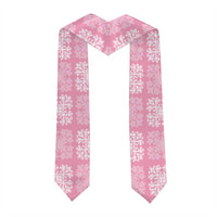 Pink Palaka Quilt Hawaii Graduation Stole Traditional Hawaii-plaid Pattern - Polynesian Pride