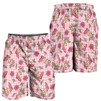 Pink Paniolo Palaka Hawaiian Cowgirl Christmas Shorts for Men LT9 - Polynesian Pride