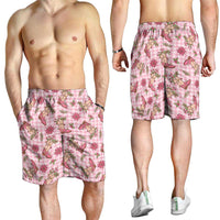 Pink Paniolo Palaka Hawaiian Cowgirl Christmas Shorts for Men LT9 - Polynesian Pride